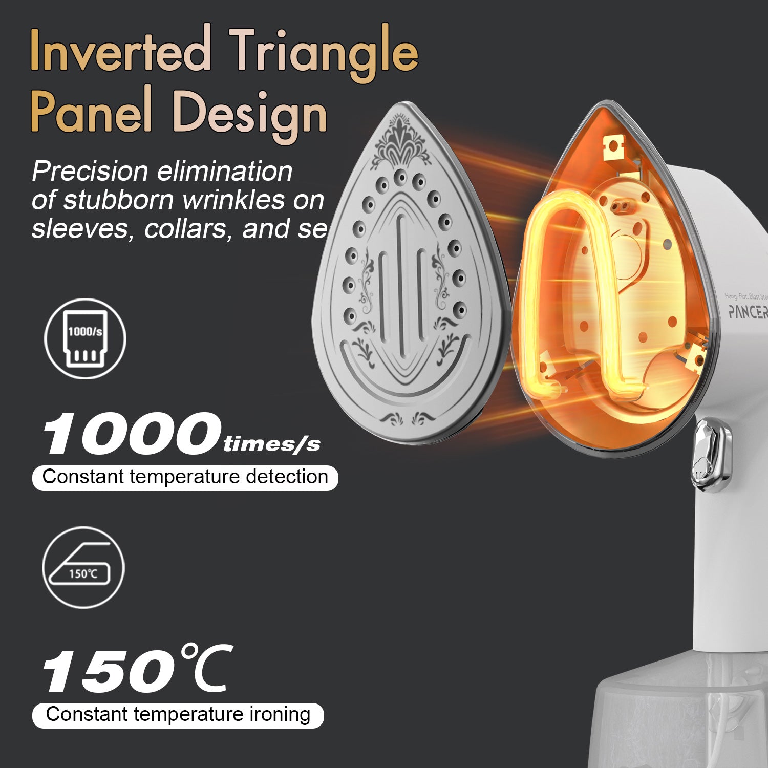 Steamer for Clothes, 1500W Handheld Steam Garment, 150℃ Constant temperature ironing, White