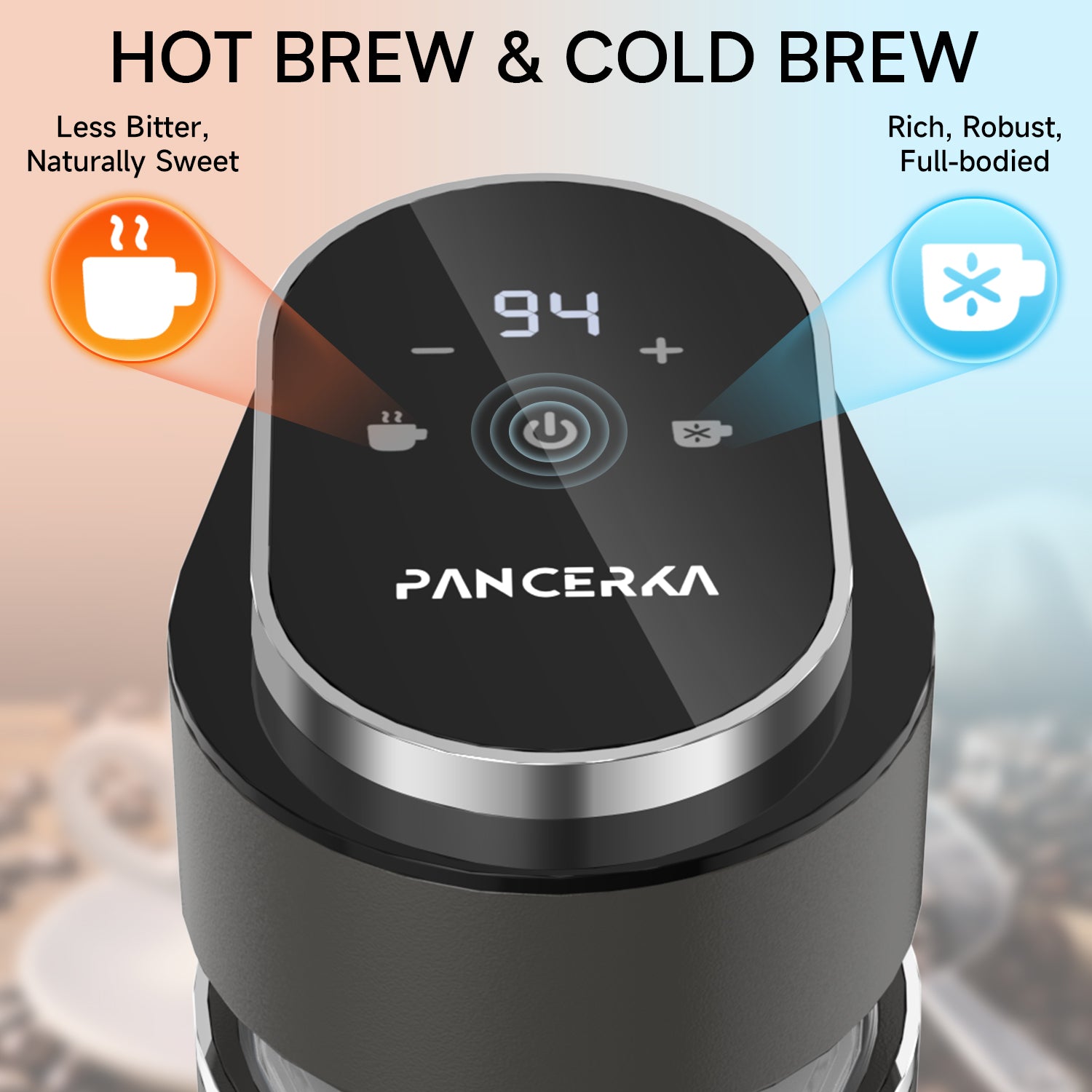 Portable Espresso Machine, 9-Bar Italian Pressure Pump, Black