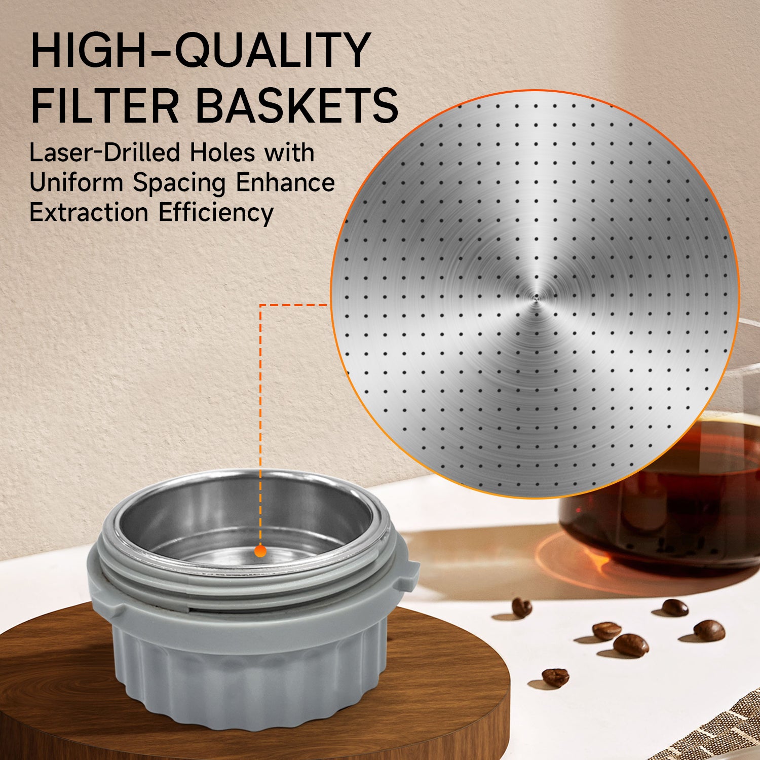 Portable Espresso Machine, 9-Bar Italian Pressure Pump, Black