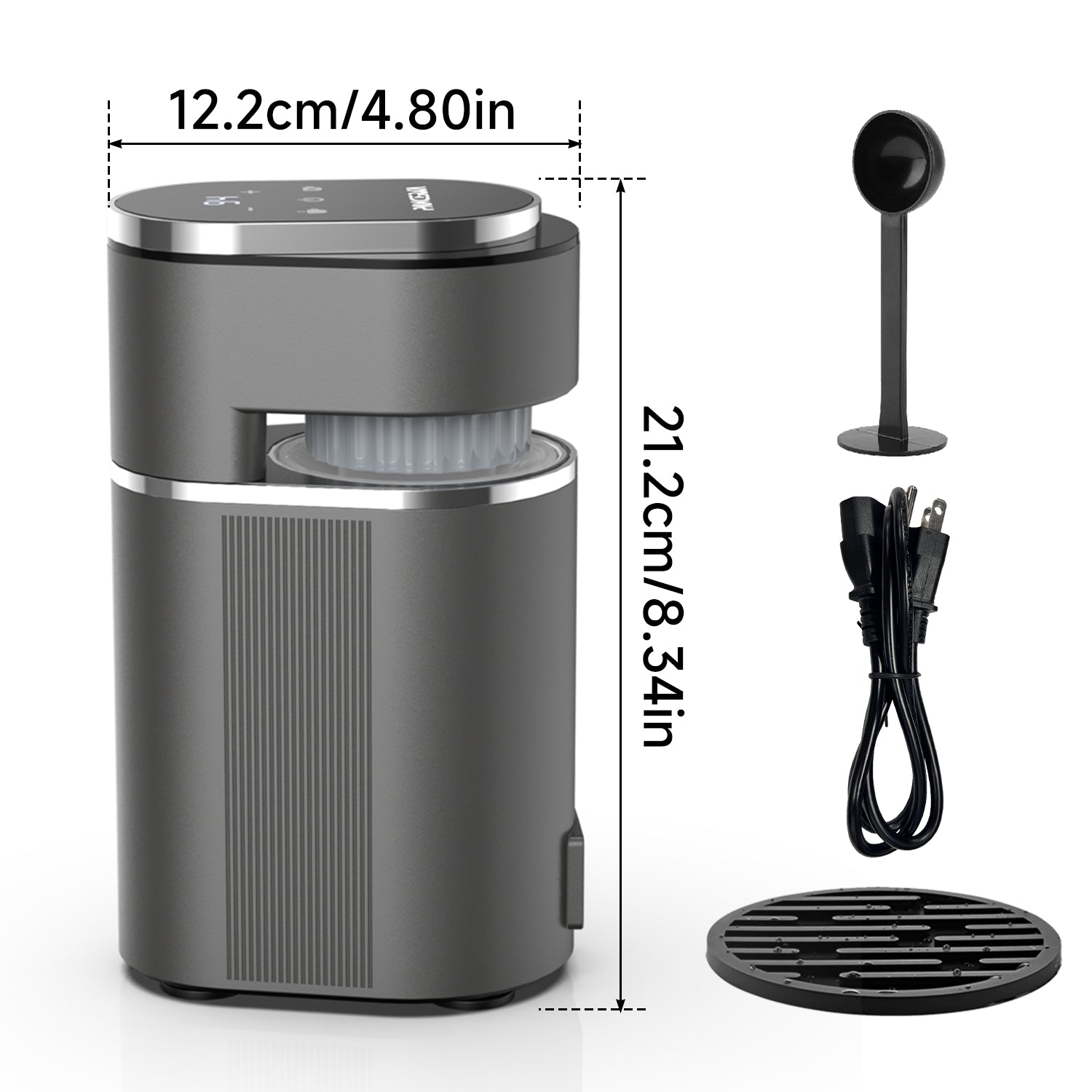 Portable Espresso Machine, 9-Bar Italian Pressure Pump, Black