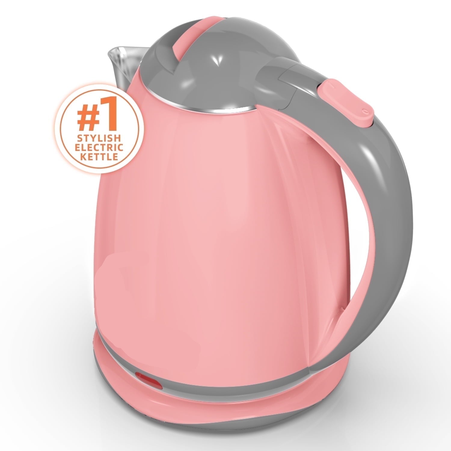 Electric Kettle, 1.8L Tea Kettle for Coffee or Tea, Fast Boiling, Auto Shut-Off, Pink