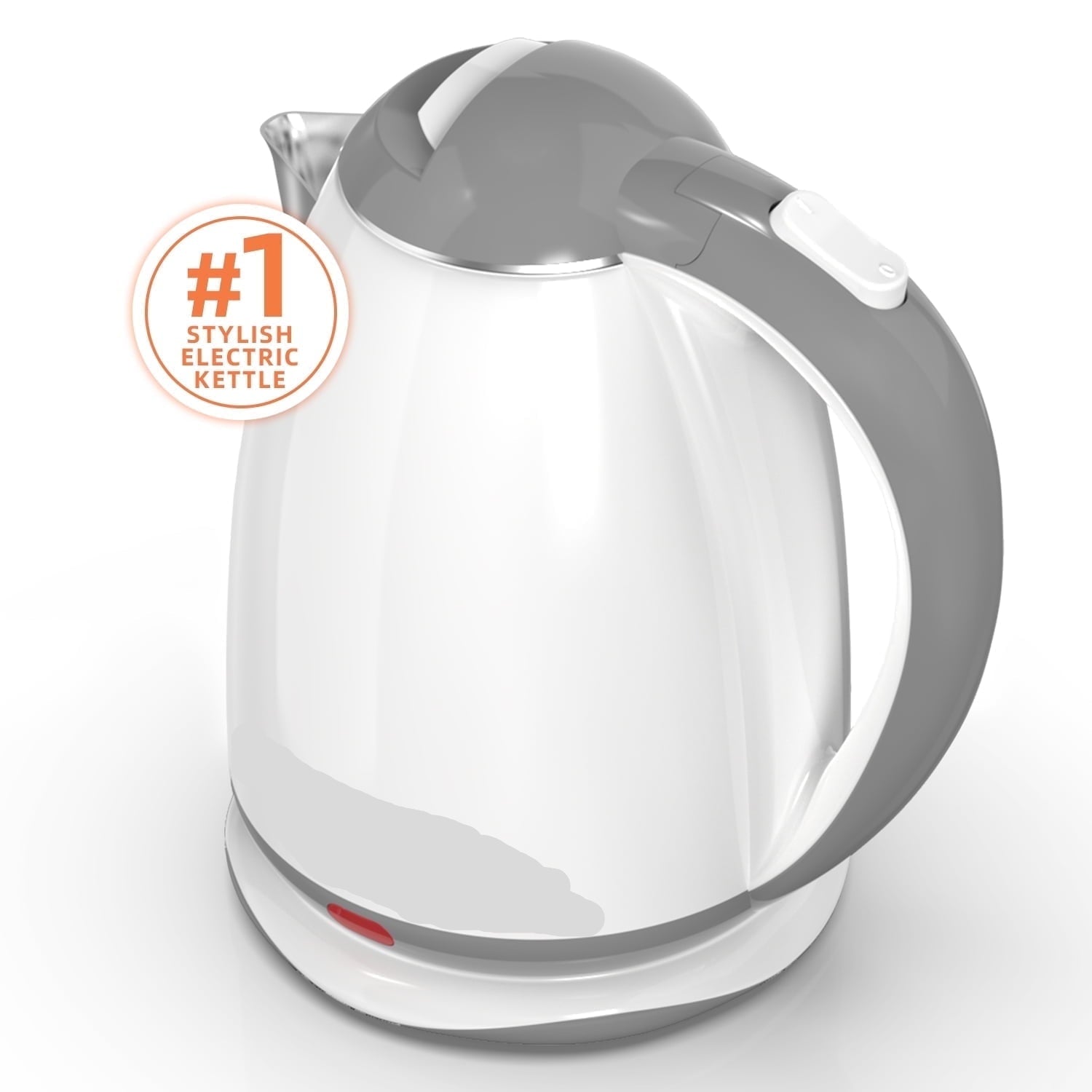 Electric Kettle, 1.8L Tea Kettle for Coffee or Tea, Fast Boiling, Auto Shut-Off, White