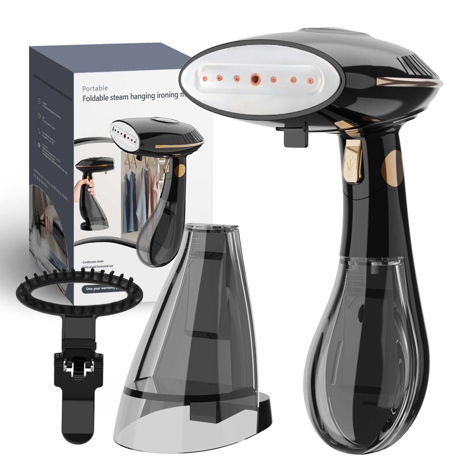 Steamer for Clothes, 1500W Handheld Clothing Steamer for Garment, 168+288ml Big Capacity Steam Iron, for Home, Office