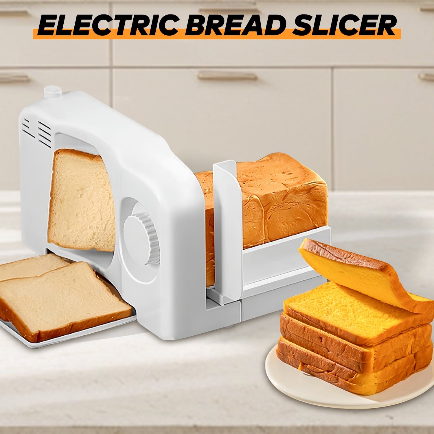 Meat Slicer Machine for Home, Adjustable Thickness, 0-15mm Cutting Capability