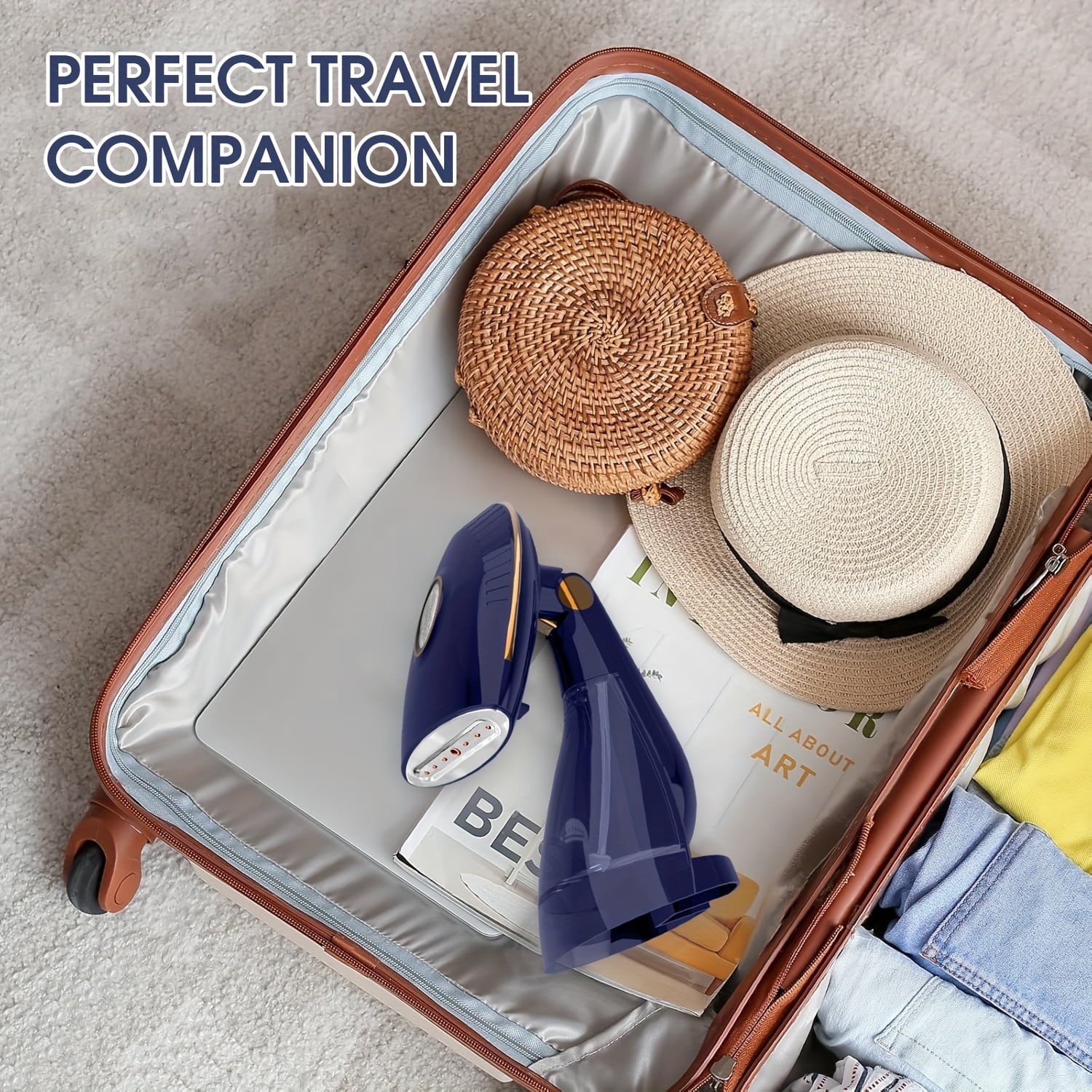 Steamer for Clothes, 1500W Handheld Clothing Steamer for Garment, 168+288ml Big Capacity Steam Iron, for Home, Office